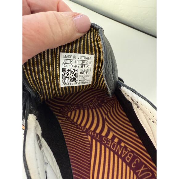 NEW Adidas Puig Indoor Black Shadow Red/Maroon/Yellow/Gold Men's 10.5 NWT - Picture 3 of 5